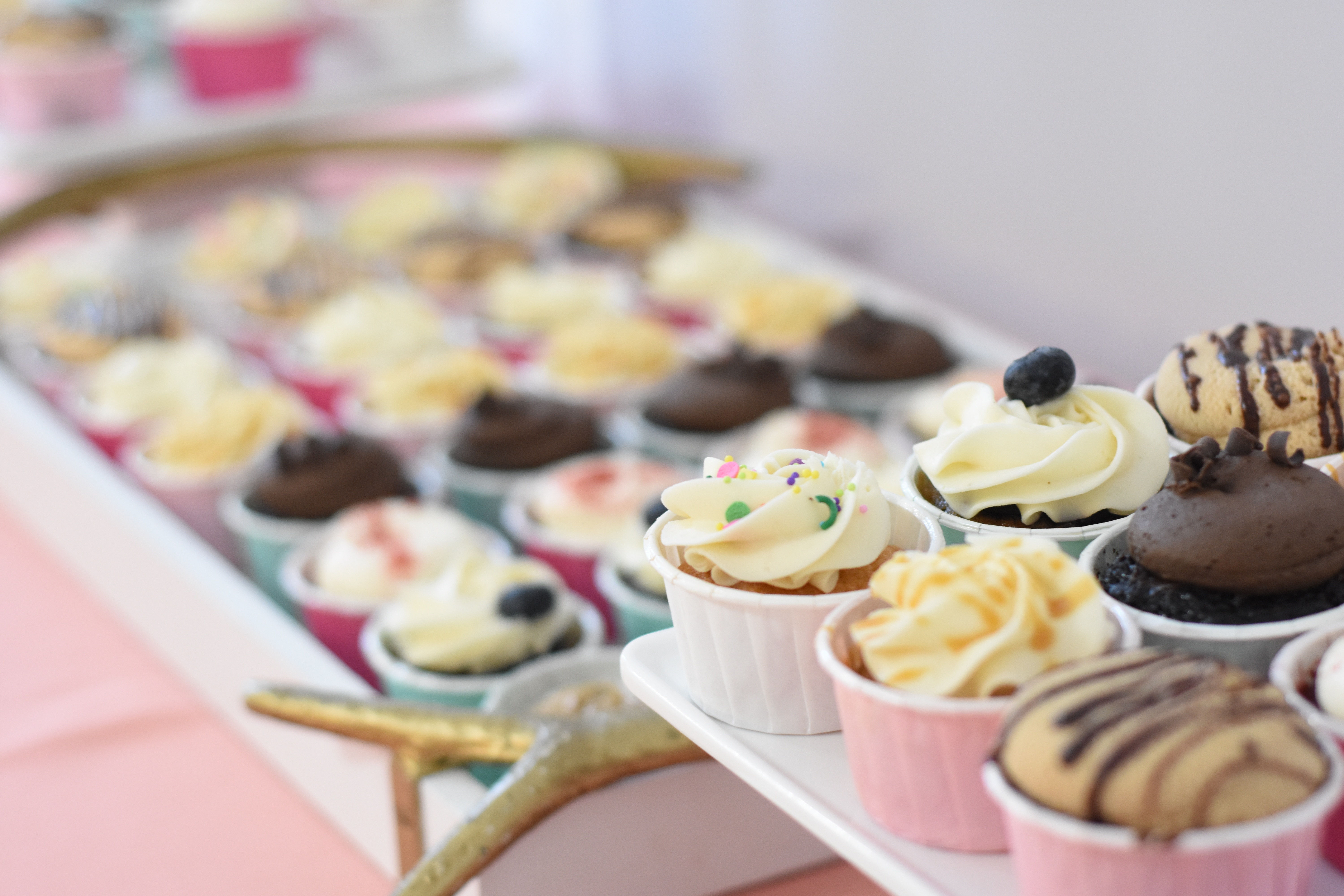 Sweet Eats Bakery - a tray of delicious looking cupcakes.